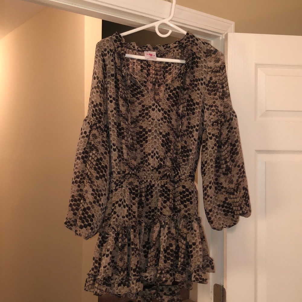 Buddy Love Brown and Black Dress